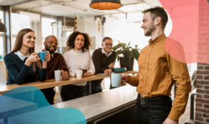 Le café au travail, moment de partage